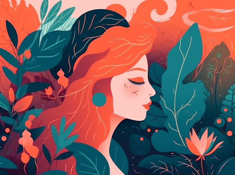 化妆的红唇女孩母亲节插画妇女节插画肌理手绘女神节化妆的女人海报,插画/手绘图,插画/手绘图库,插画/手绘图下载,插画/手绘